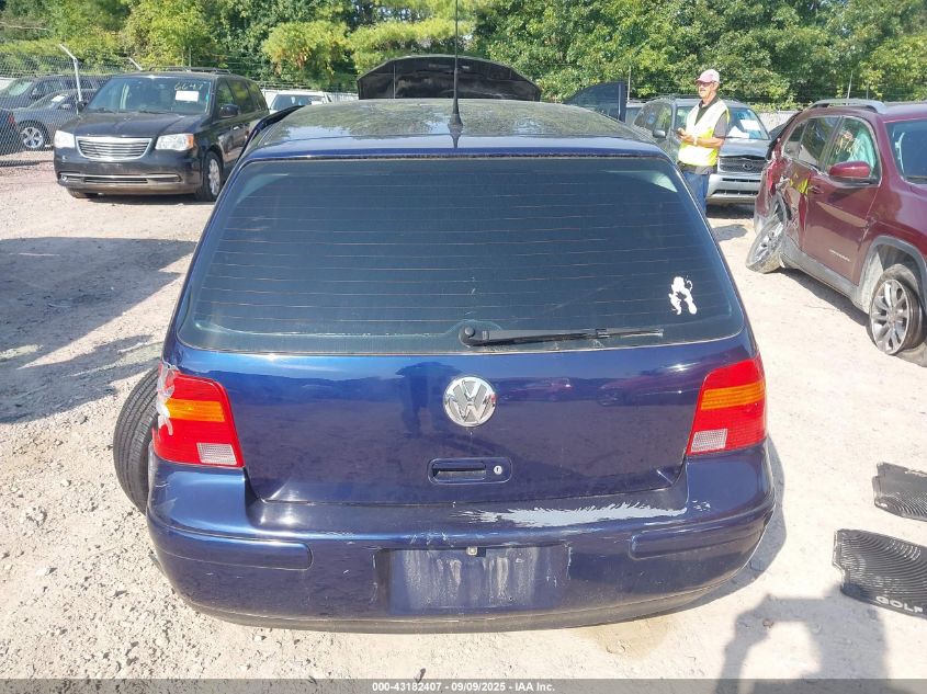 2002 Volkswagen Golf Gls 2.0L VIN: 9BWGB61J824040153 Lot: 43182407