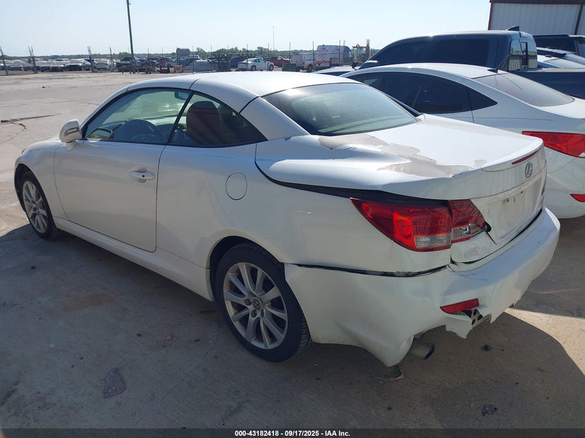 Vin: jthff2c24d2527565, lot: 43676835, lexus is 250c 20133