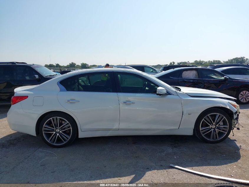 2014 Infiniti Q50 Sport VIN: JN1BV7AP0EM678636 Lot: 43182443