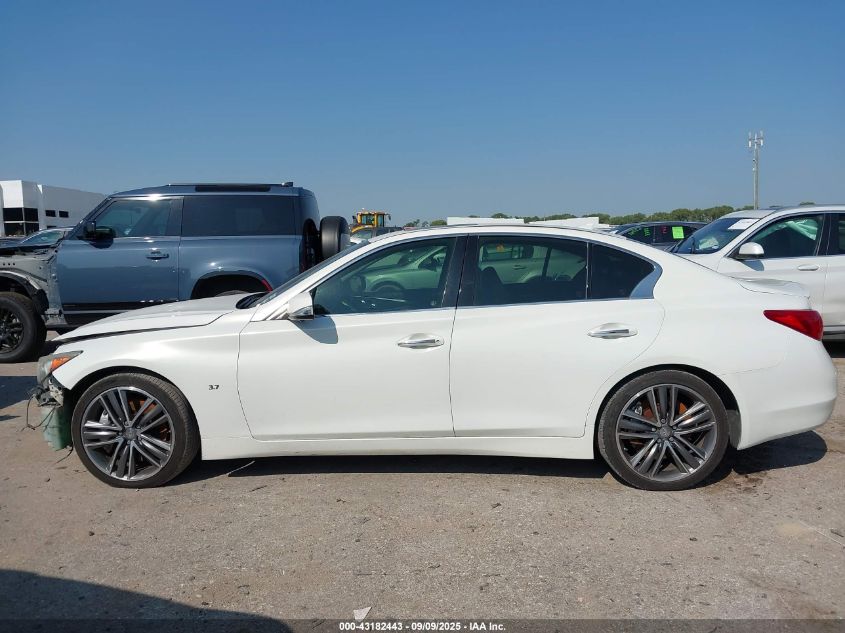 2014 Infiniti Q50 Sport VIN: JN1BV7AP0EM678636 Lot: 43182443