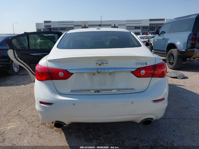 2014 Infiniti Q50 Sport VIN: JN1BV7AP0EM678636 Lot: 43182443