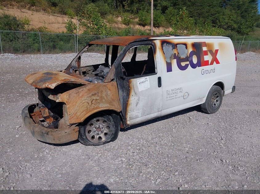 2012 Chevrolet Express 1500 Work Van white van gasoline 1GCSGAFX0C1141096 photo #3