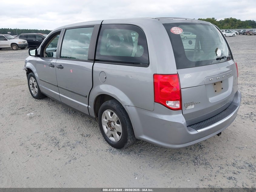 2013 DODGE GRAND CARAVAN AMERICAN VALUE PKG - 2C4RDGBG4DR662089