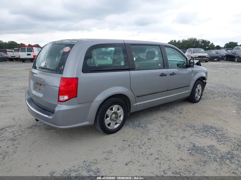 2013 DODGE GRAND CARAVAN AMERICAN VALUE PKG - 2C4RDGBG4DR662089