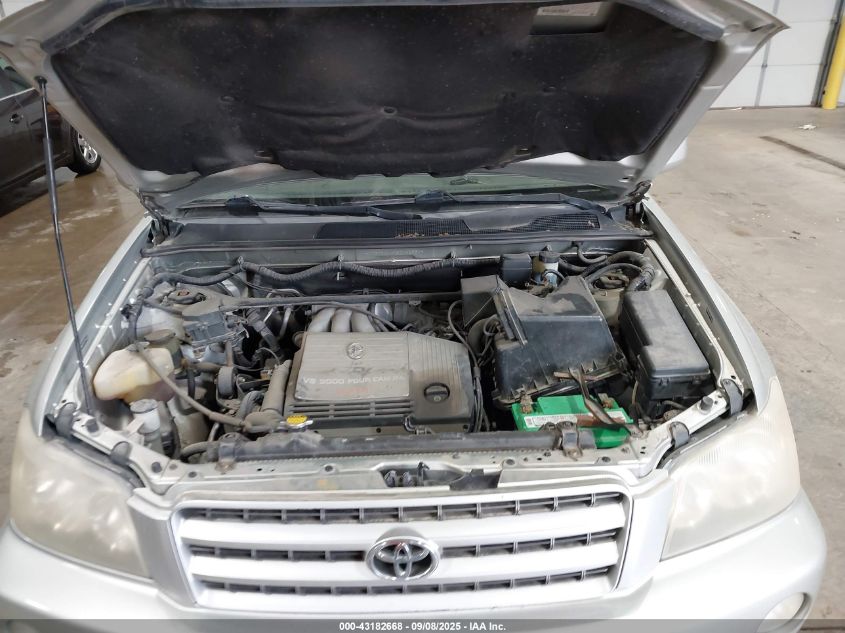 2003 Toyota Highlander Limited V6 VIN: JTEHF21A730146531 Lot: 43182668