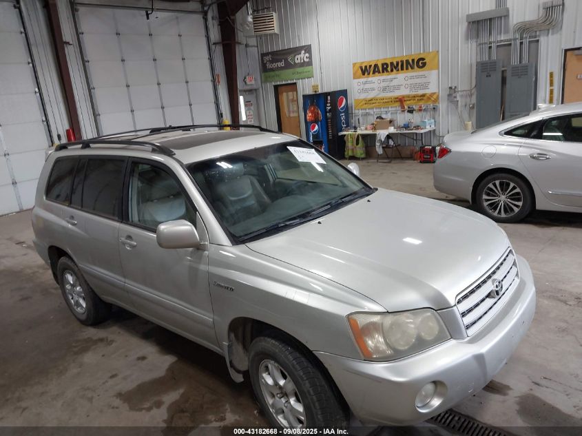 2003 Toyota Highlander Limited V6 VIN: JTEHF21A730146531 Lot: 43182668