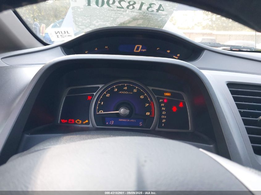 2009 Honda Civic Lx VIN: 1HGFA16539L022636 Lot: 43182901