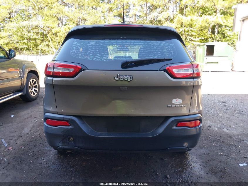 2016 Jeep Cherokee Sport VIN: 1C4PJLAB6GW274081 Lot: 43183044