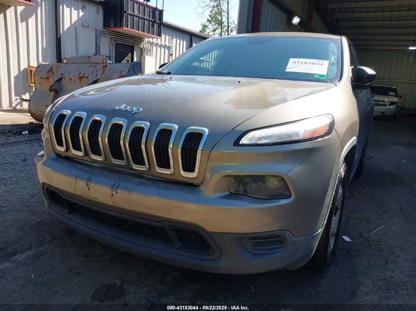 2016 Jeep Cherokee Sport VIN: 1C4PJLAB6GW274081 Lot: 43183044