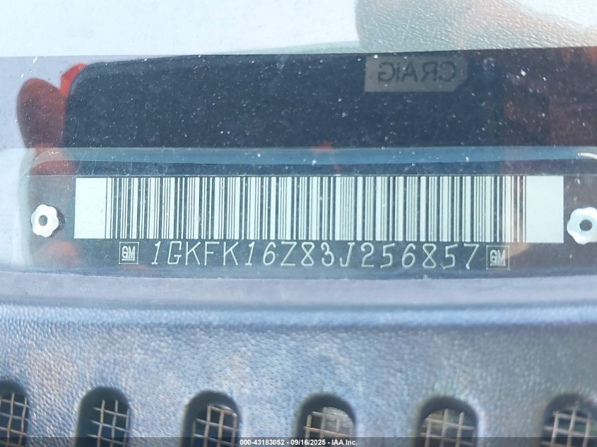 2003 GMC Yukon Xl 1500 Slt VIN: 1GKFK16Z83J256857 Lot: 43183052