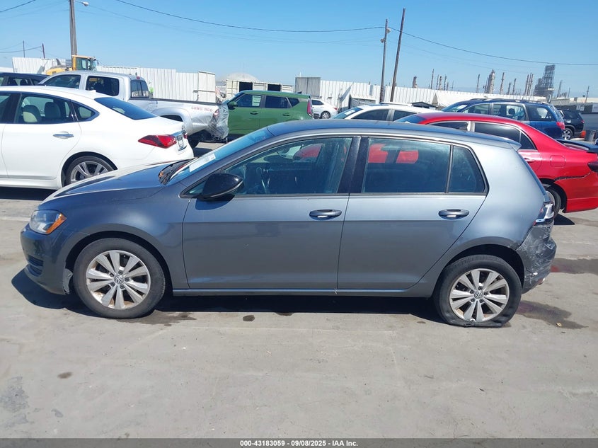 2015 VOLKSWAGEN GOLF TDI S 4-DOOR 3VW2A7AU1FM047377