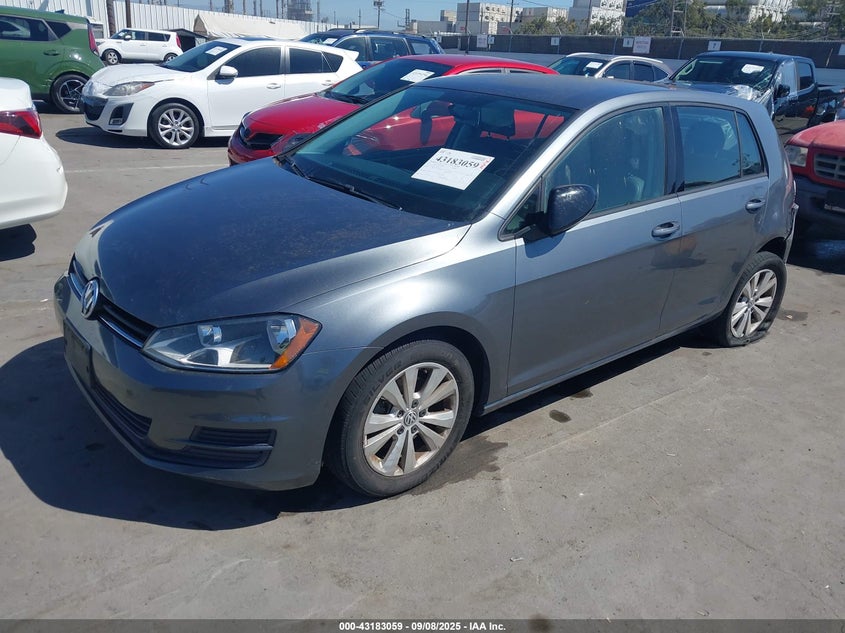 2015 VOLKSWAGEN GOLF TDI S 4-DOOR 3VW2A7AU1FM047377