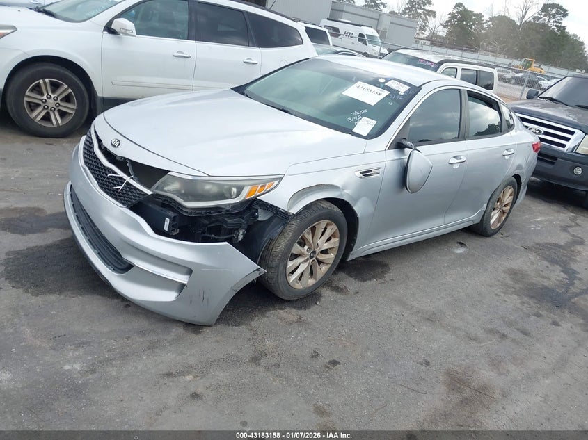Vin: 5xxgt4l30jg253192, lot: 43677574, kia optima lx 20182