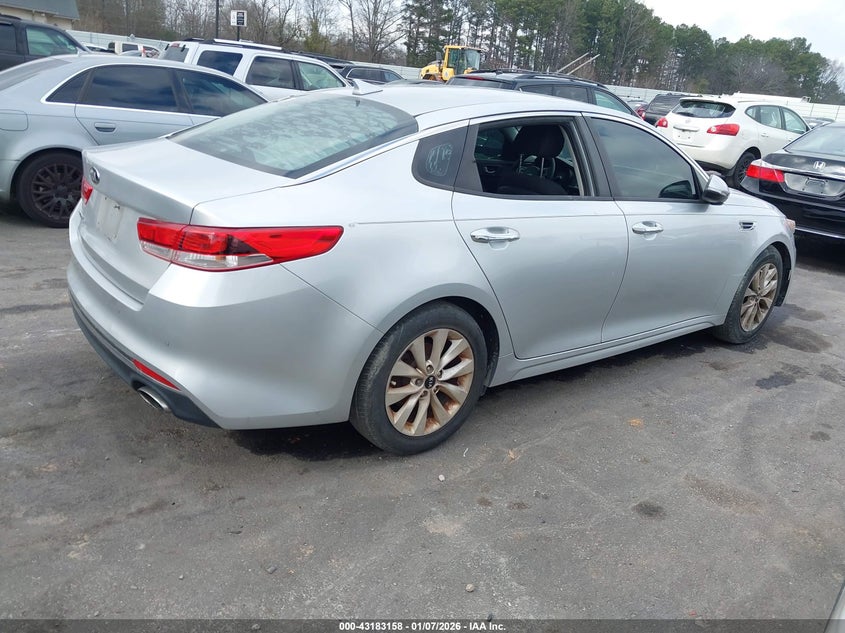 Vin: 5xxgt4l30jg253192, lot: 43677574, kia optima lx 20184
