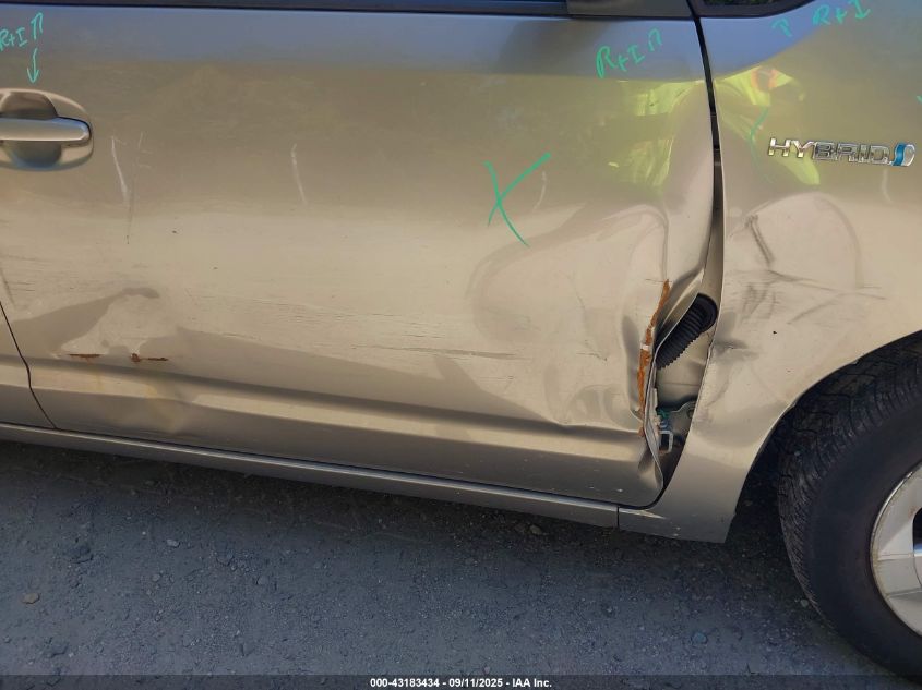 2008 Toyota Prius Standard VIN: JTDKB20U287784735 Lot: 43183434