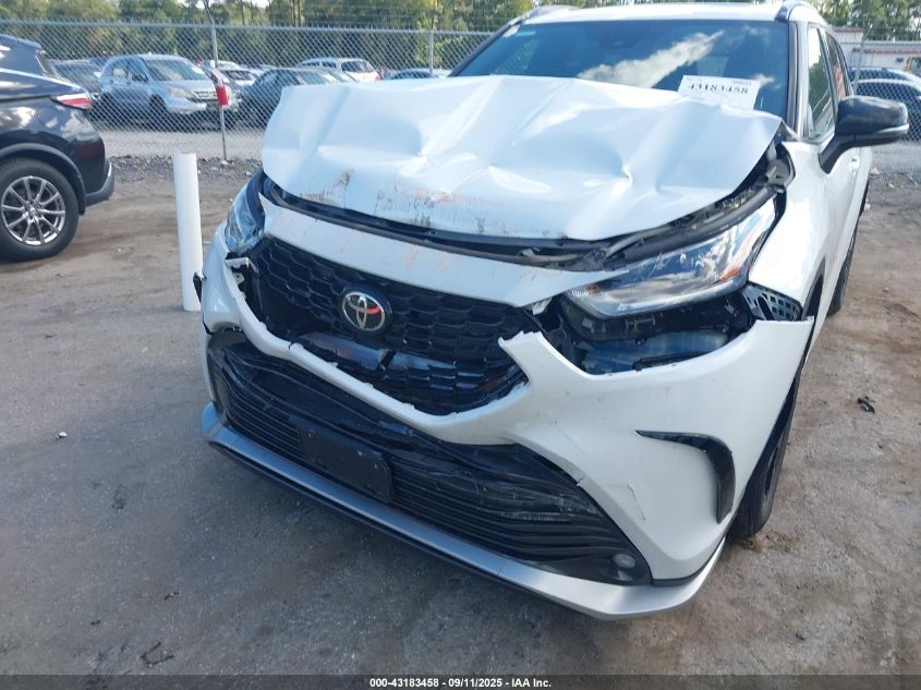 2023 Toyota Highlander Xse VIN: 5TDKDRAH5PS025330 Lot: 43183458