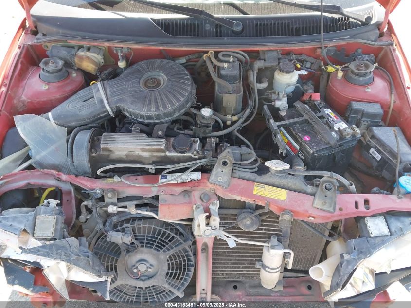 1998 Chevrolet Metro VIN: 2C1MR2265W6703174 Lot: 43183481