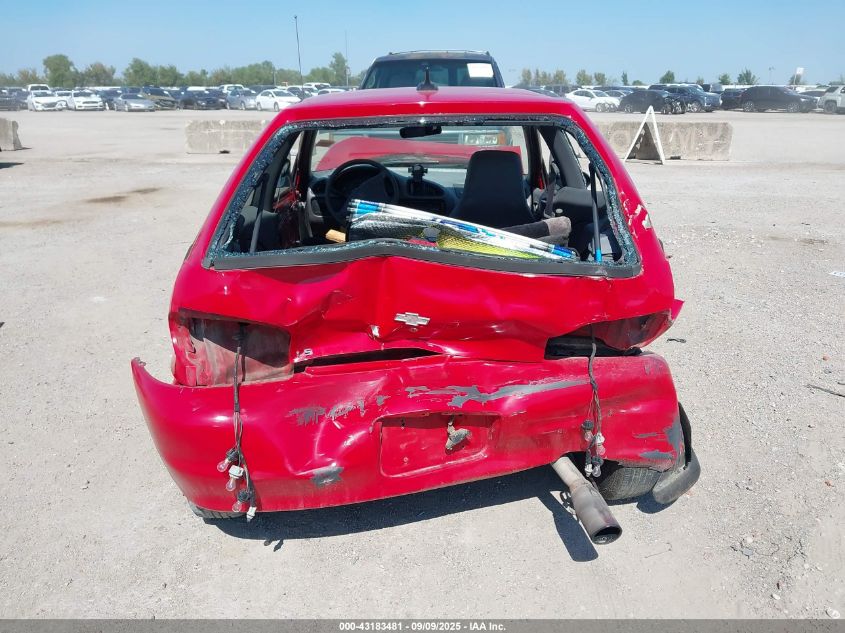 1998 Chevrolet Metro VIN: 2C1MR2265W6703174 Lot: 43183481