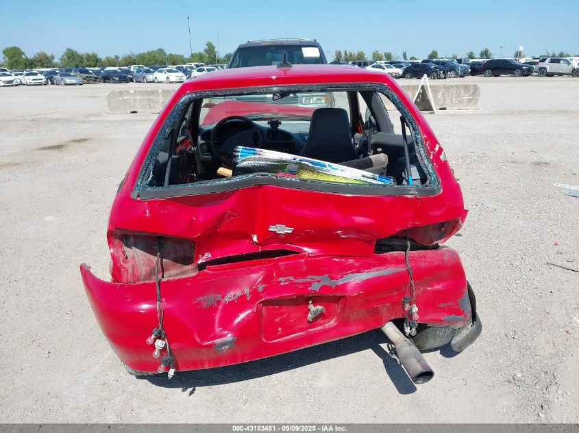 1998 Chevrolet Metro VIN: 2C1MR2265W6703174 Lot: 43183481