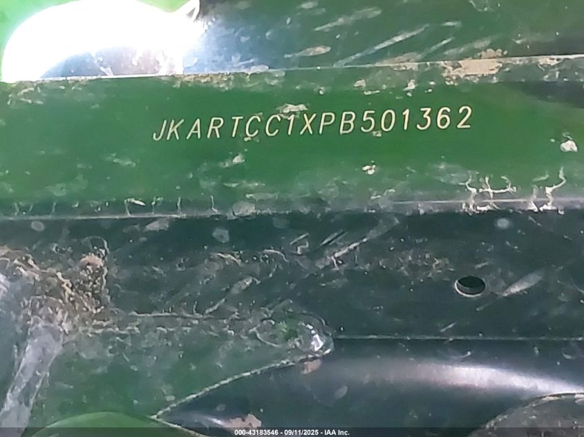 2023 Kawasaki Krt1000 VIN: JKARTCC1XPB501362 Lot: 43183546