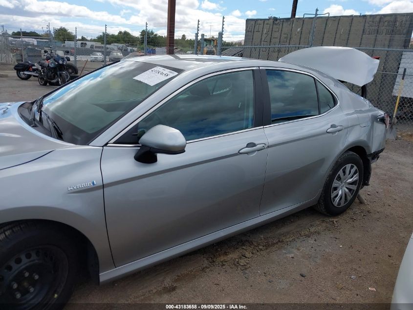 2020 Toyota Camry Le Hybrid VIN: 4T1C31AK6LU520500 Lot: 43183658