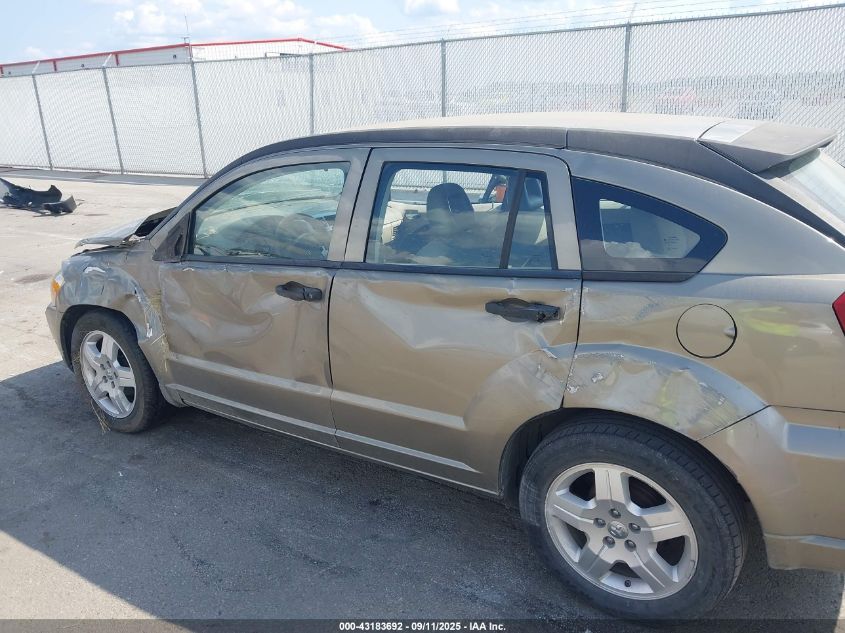 2008 Dodge Caliber Se VIN: 1B3HB28B08D704266 Lot: 43183692