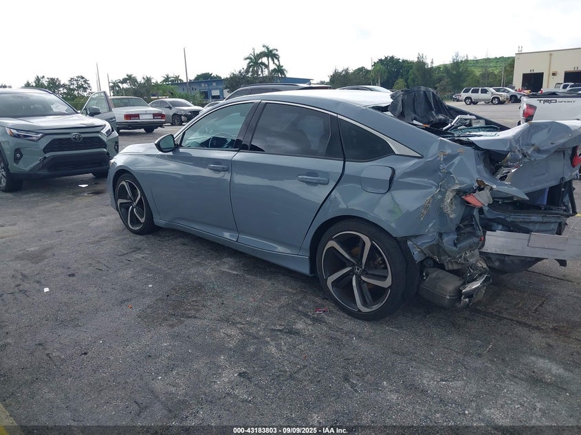 2021 Honda Accord Sport silver sedan gasoline 1HGCV1F30MA036648 photo #4