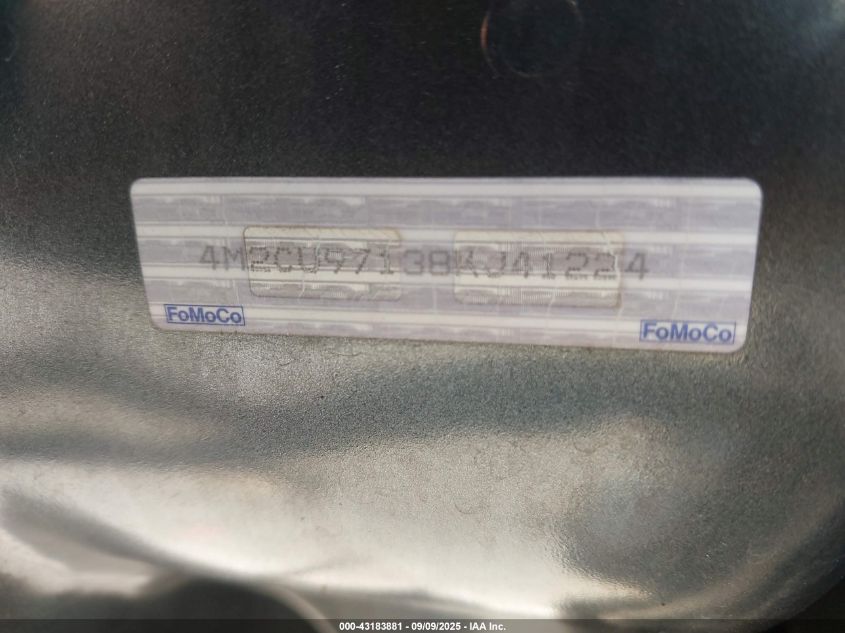 2008 Mercury Mariner Premier VIN: 4M2CU97138KJ41224 Lot: 43183881