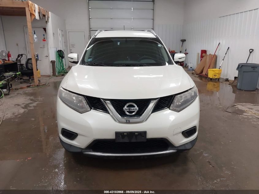 2016 Nissan Rogue Sv VIN: KNMAT2MV4GP594672 Lot: 43183966