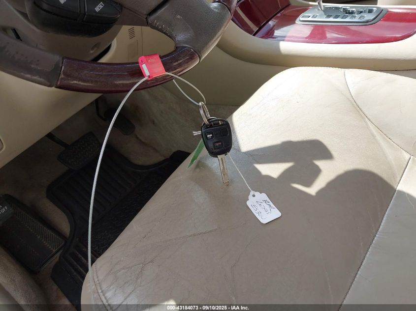 2004 Lexus Es 330 VIN: JTHBA30G345037622 Lot: 43184073