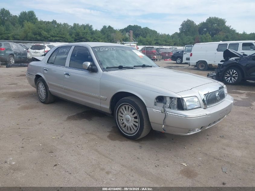 2008 Mercury Grand Marquis Ls silver sedan flexible 2MEHM75V98X604727 photo #1