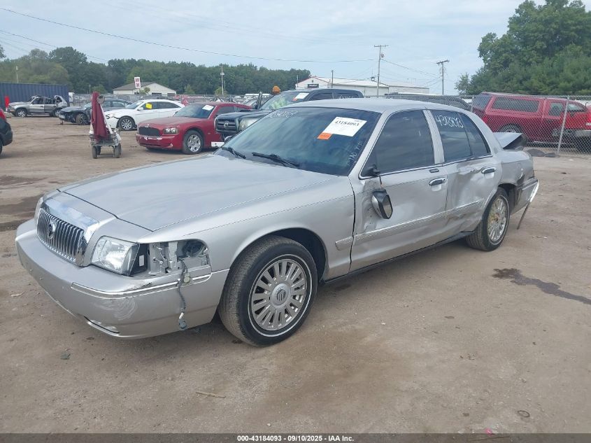 2008 Mercury Grand Marquis Ls silver sedan flexible 2MEHM75V98X604727 photo #3