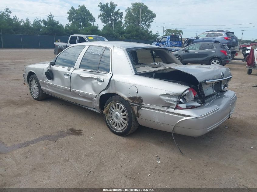 2008 Mercury Grand Marquis Ls silver sedan flexible 2MEHM75V98X604727 photo #4
