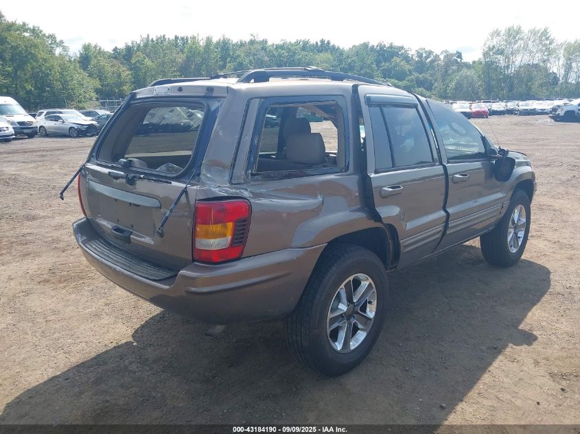 2002 Jeep Grand Cherokee Limited Limited VIN: 1J4GW58FX2C218779 Lot: 43184190