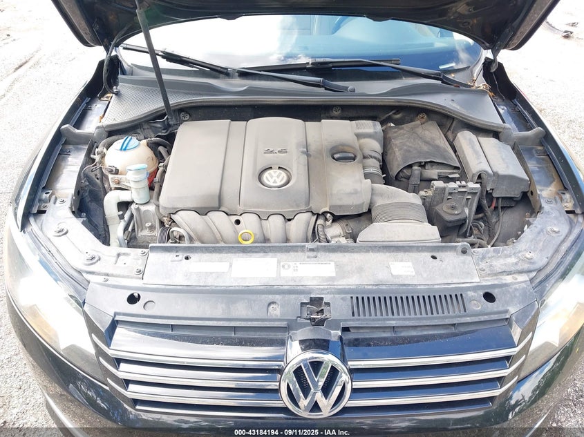 2013 VOLKSWAGEN PASSAT 2.5L SE 1VWBH7A38DC150345