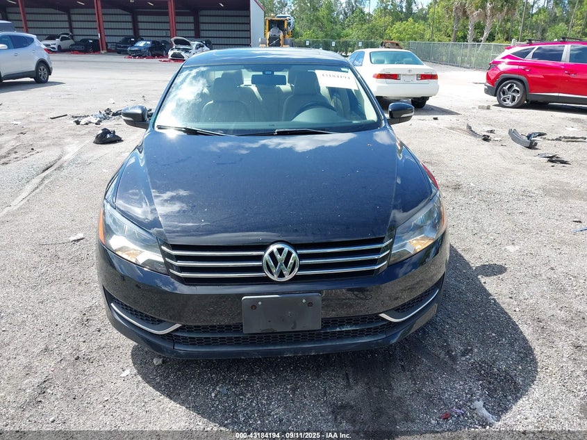 2013 VOLKSWAGEN PASSAT 2.5L SE 1VWBH7A38DC150345