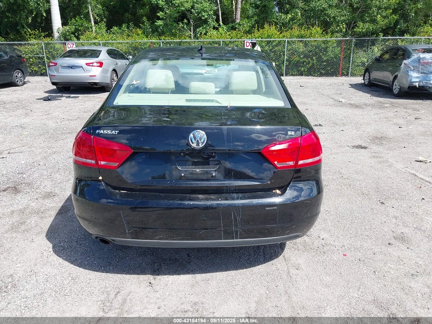 2013 VOLKSWAGEN PASSAT 2.5L SE 1VWBH7A38DC150345