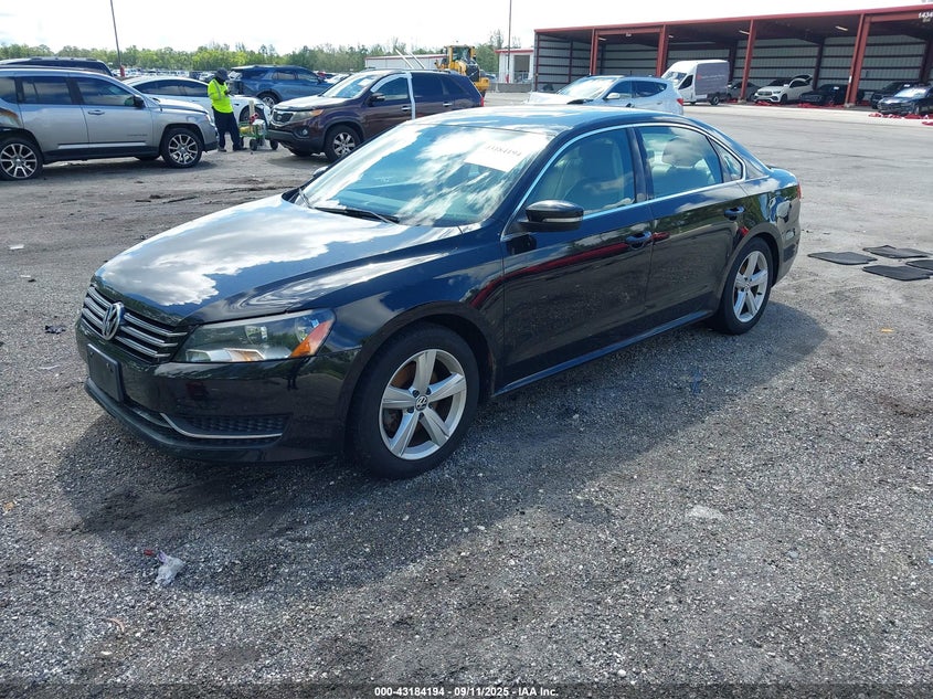 2013 VOLKSWAGEN PASSAT 2.5L SE 1VWBH7A38DC150345