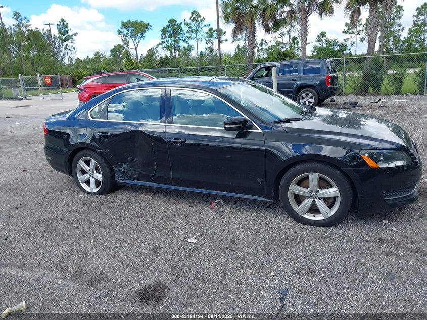 2013 VOLKSWAGEN PASSAT 2.5L SE 1VWBH7A38DC150345