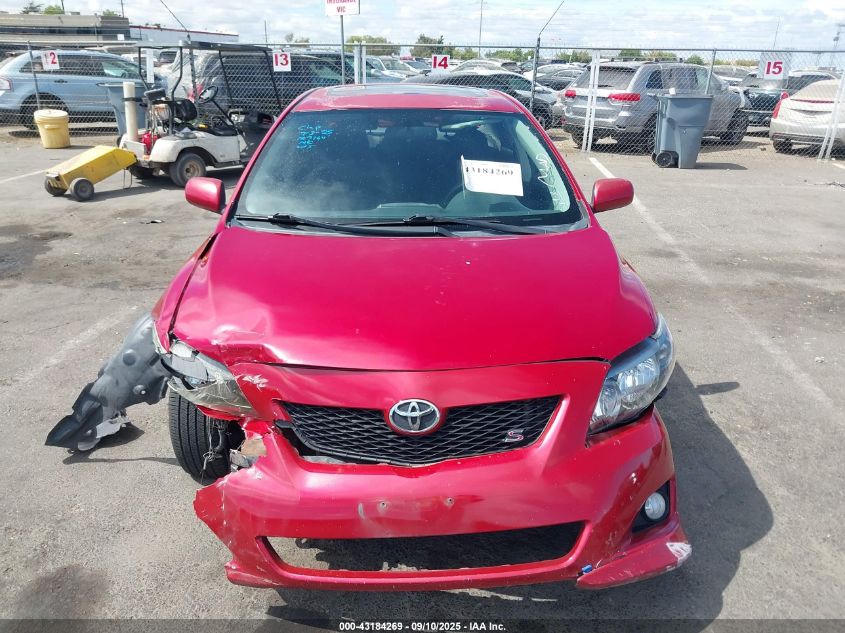 2010 Toyota Corolla S VIN: 2T1BU4EEXAC500814 Lot: 43184269