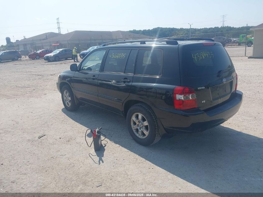 2006 Toyota Highlander V6 black other gasoline JTEGP21A560124945 photo #4
