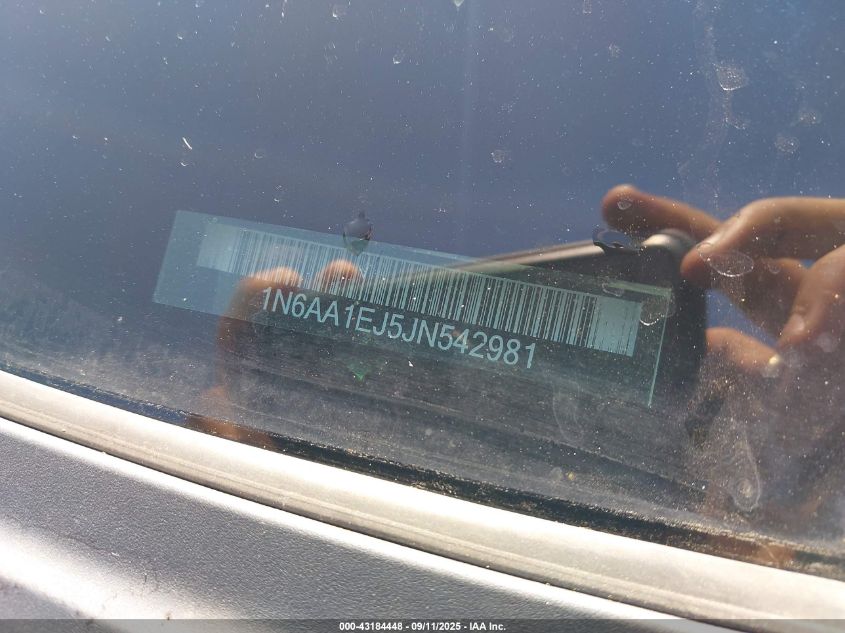 2018 Nissan Titan S VIN: 1N6AA1EJ5JN542981 Lot: 43184448