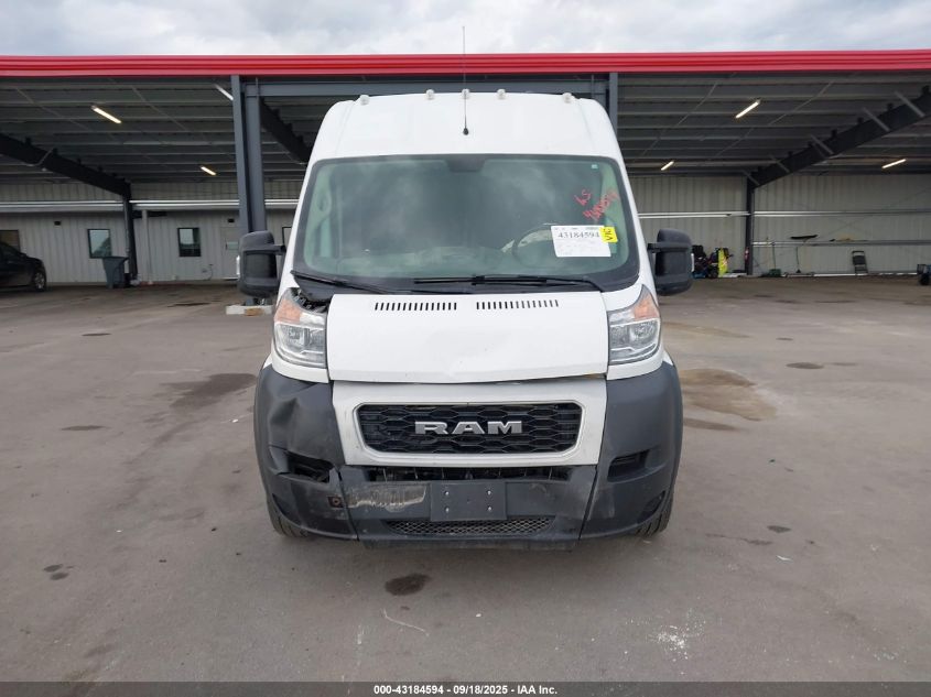 2019 Ram Promaster 2500 High Roof 136 Wb VIN: 3C6TRVCG3KE541165 Lot: 43184594
