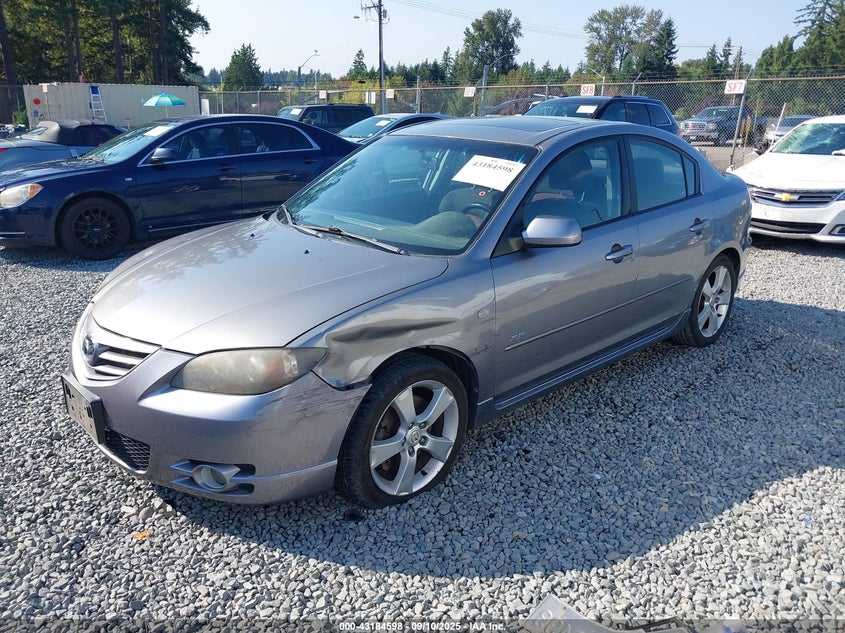 2006 Mazda Mazda3 S Touring grey sedan gasoline JM1BK323661424717 photo #3