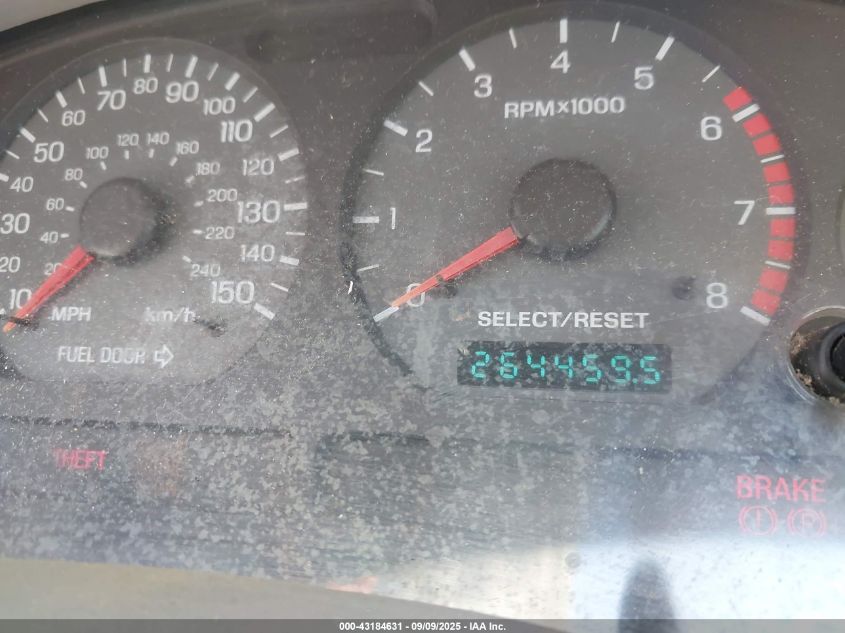 2000 Ford Mustang Gt VIN: 1FAFP42X2YF245324 Lot: 43184631