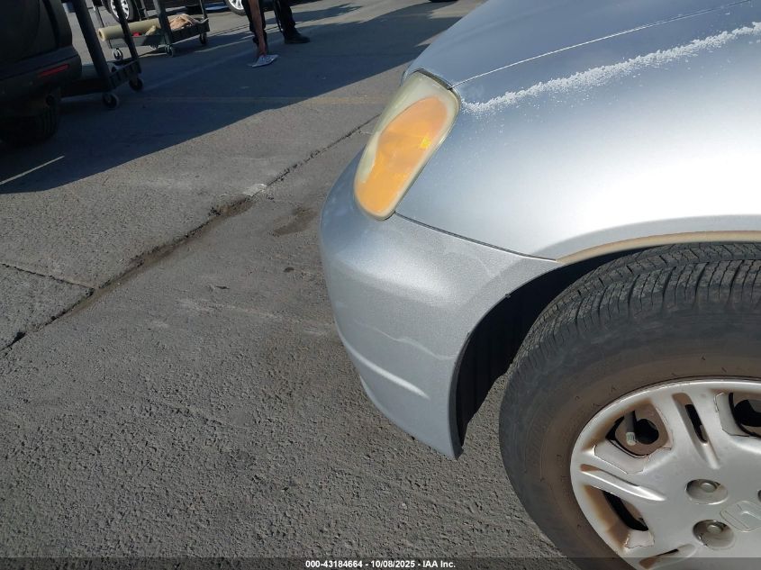 2002 Honda Civic Lx VIN: 2HGES16502H581539 Lot: 43184664