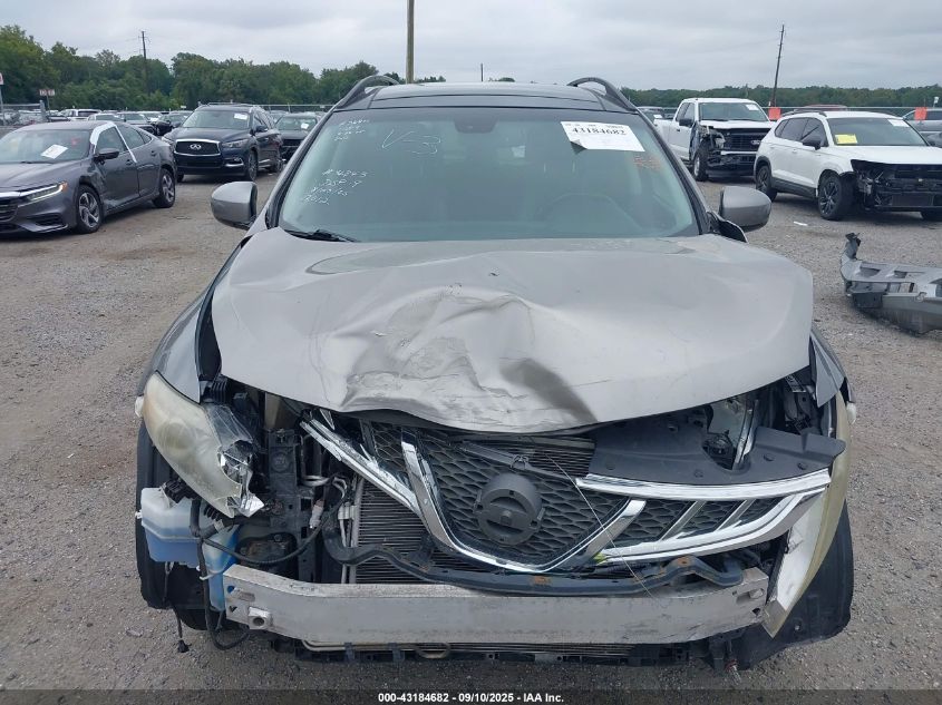 2012 Nissan Murano Sl VIN: JN8AZ1MW9CW212125 Lot: 43184682