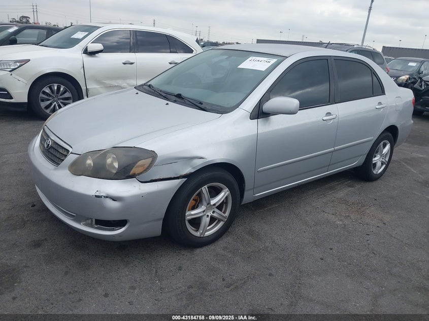 2005 Toyota Corolla Le silver sedan gasoline 1NXBR32E05Z509705 photo #3