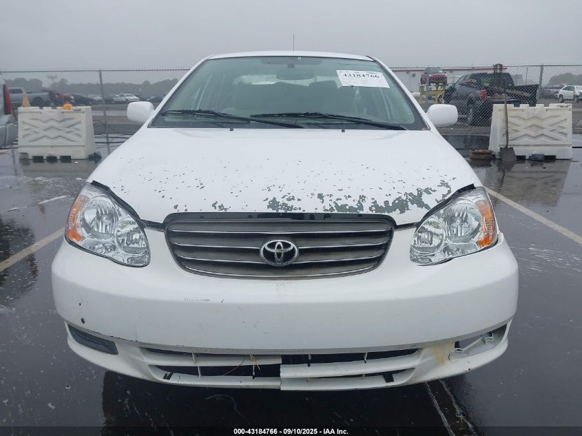 2003 Toyota Corolla Le VIN: 1NXBR32E93Z167619 Lot: 43184766