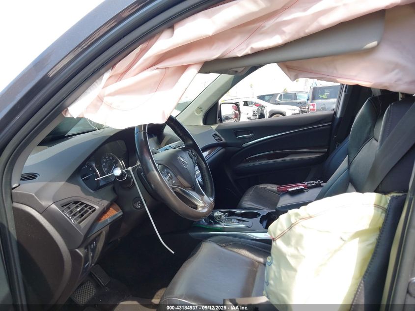 2017 Acura Mdx VIN: 5J8YD3H37HL001102 Lot: 43184937